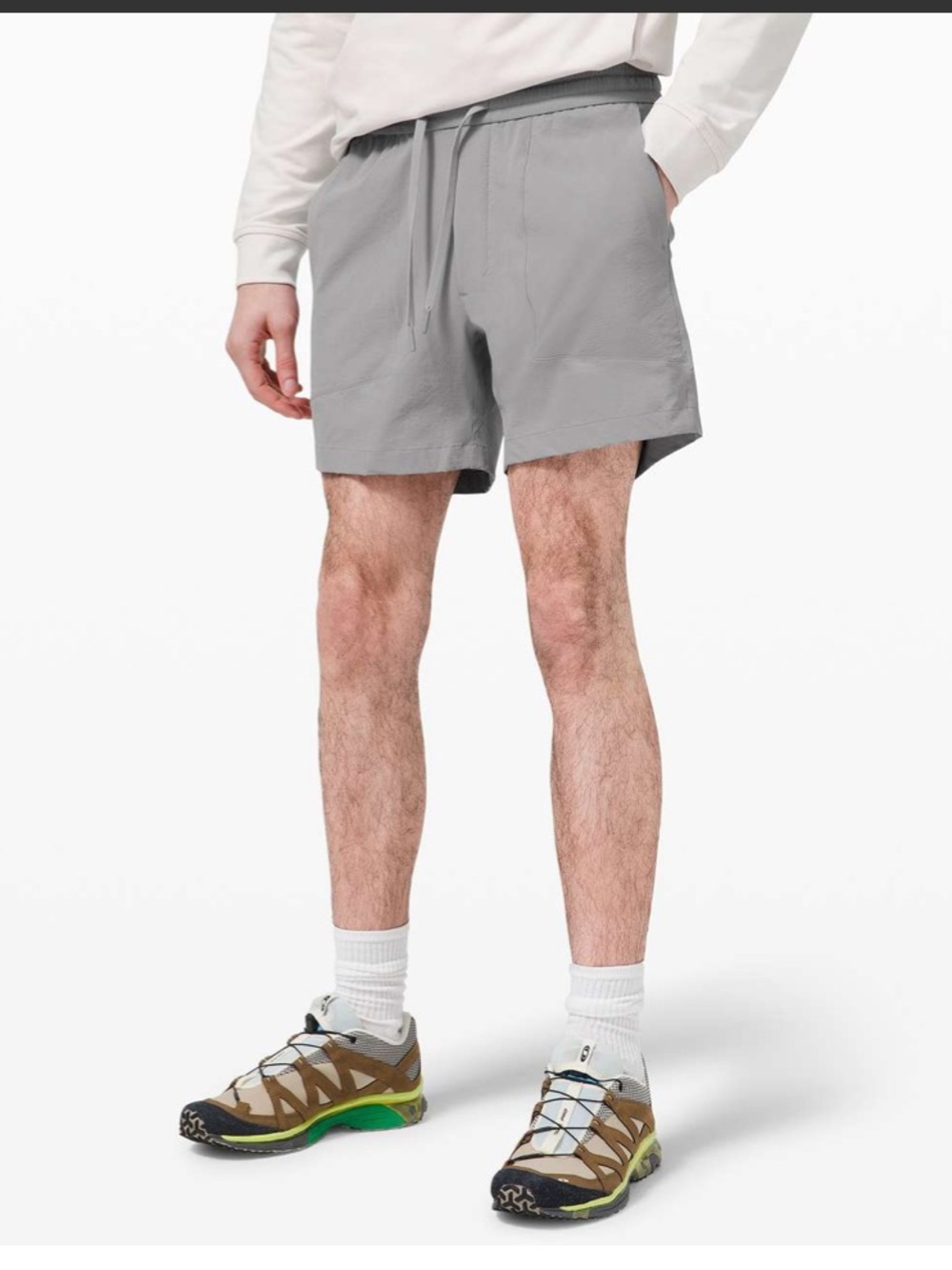 lululemon Bowline short 5” *Ripstop Athletic Shorts — Rhino Grey
